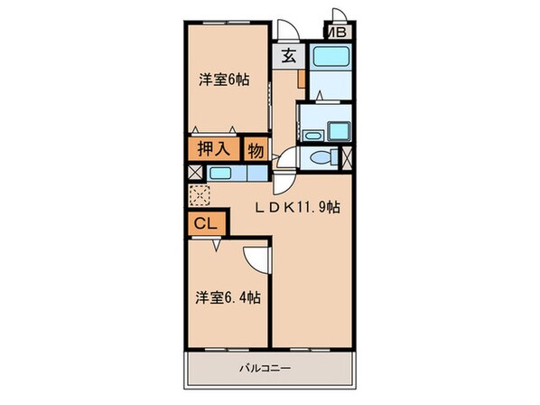 タツミBの物件間取画像